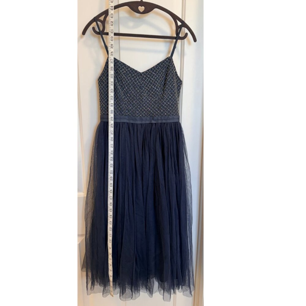 Needle & Thread Coppelia Ballet Dress Navy Beaded Tulle Size 4 - Picture 10 of 10
